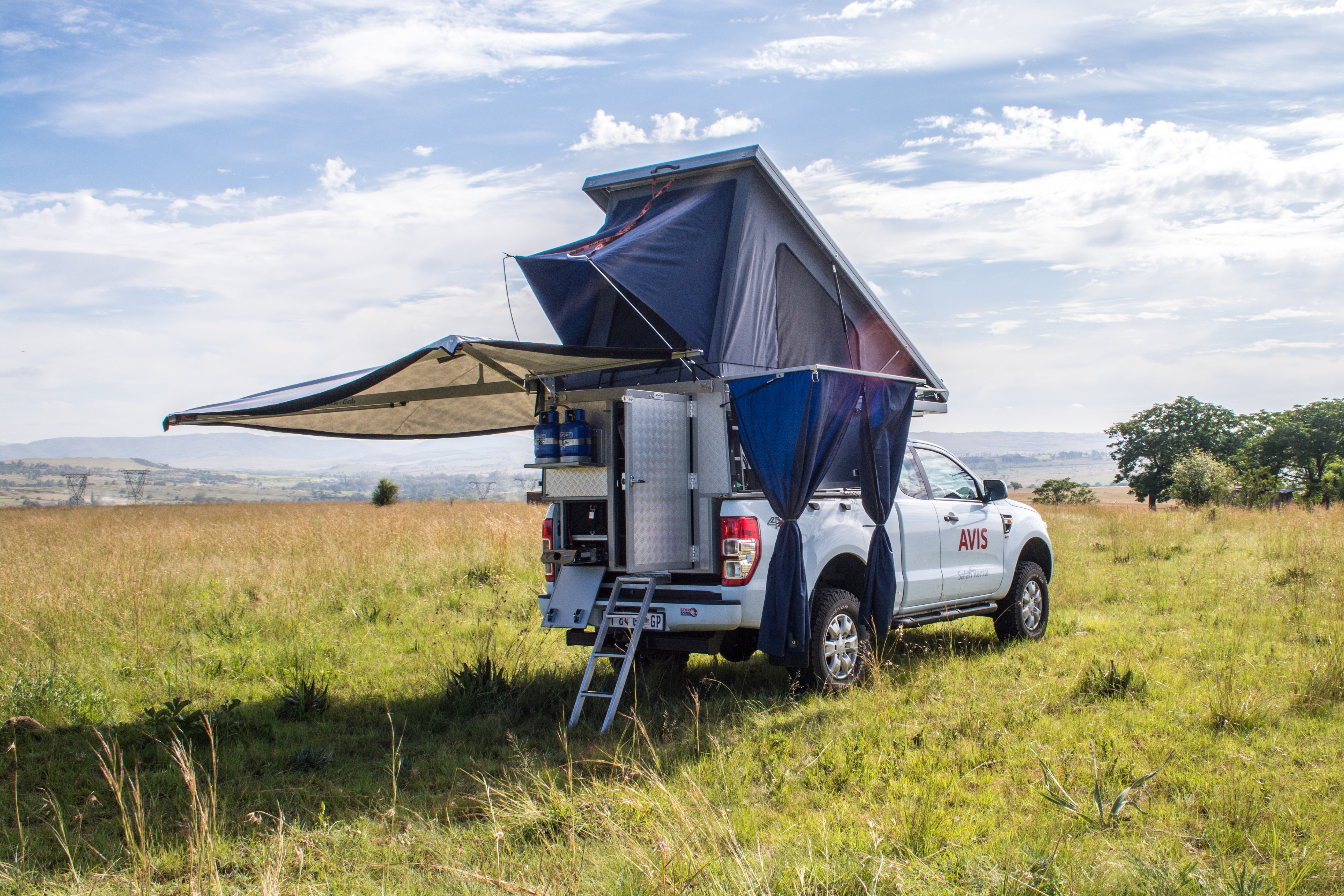 Group L - Ford Ranger Luxury Safari Camper - Rear View.